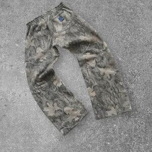 Y2K Camo Sweatpants Unisex Streetwear | Loose Fit Drawstring Pants Retro Print